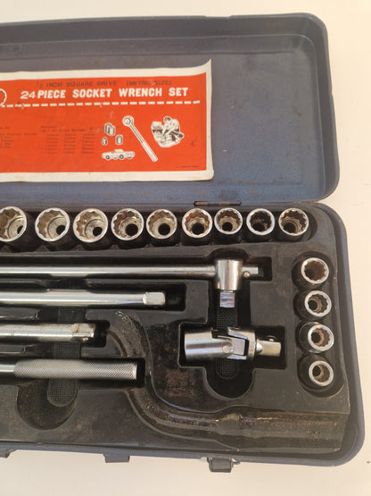 Hylsnyckelsats 24 delar 1/2", i bra skick