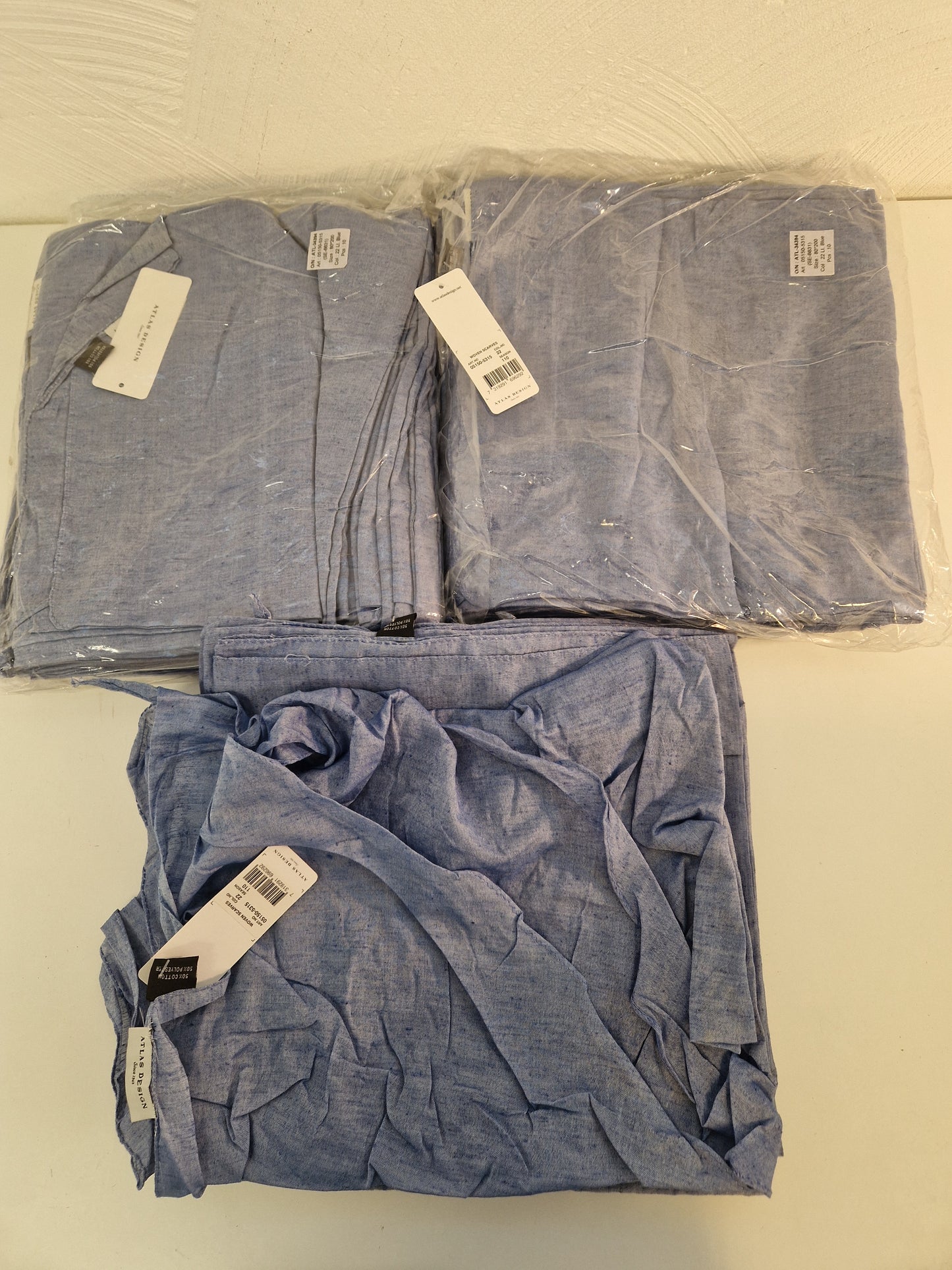 25st blå scarves. Nya i förpackning