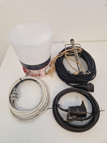 Bygglampa & kabel