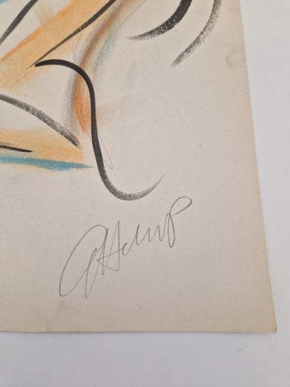 Göran Hausenkamp akryl? på papper