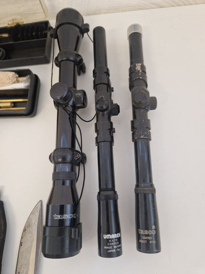 Diverse jaktrelaterat bl.a. kikarsikten