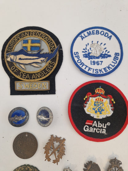 Diverse jakt & fiskerelaterade märken