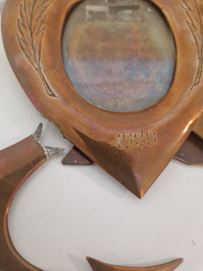 Div. kopparkannor, gryta, skål mm