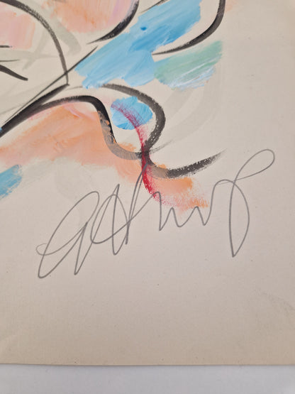 Göran Hausenkamp akryl? på papper