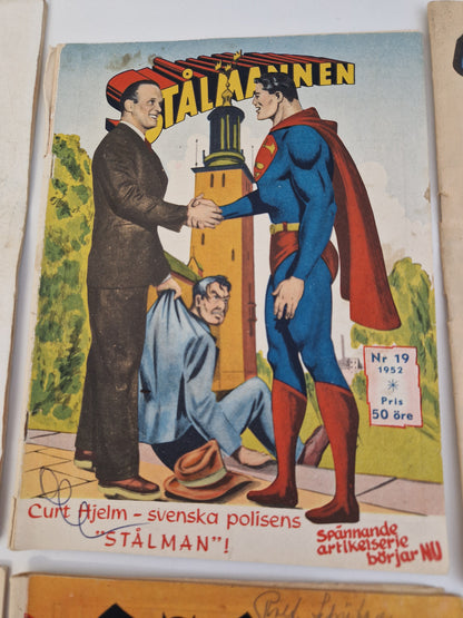 Serietidningar, bl.a. 91 Karlsson m.fl. från 50-talet