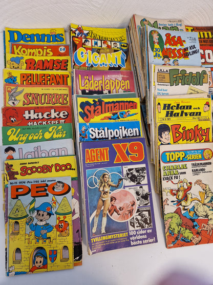 Serietidningar 70 - 80 tal