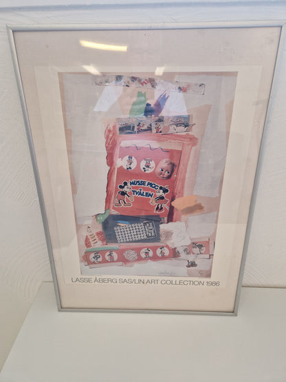 Inramade planscher Lasse Åberg