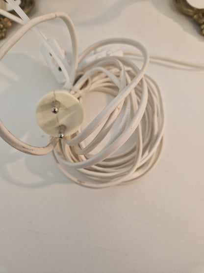 2st vägglampor i mässing och med speglar