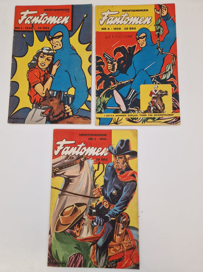 Serietidningar Fantomen från 1950