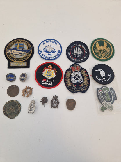 Diverse jakt & fiskerelaterade märken