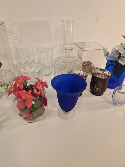 Parti glasvas och skålar